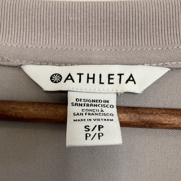 Athleta Dress Womens Small Light Purple Gray Seasoft Long Sleeve Short V Neck - Picture 9 of 12